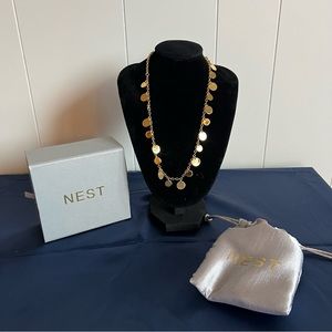 NWOT NEST Gold Charm Necklace.
